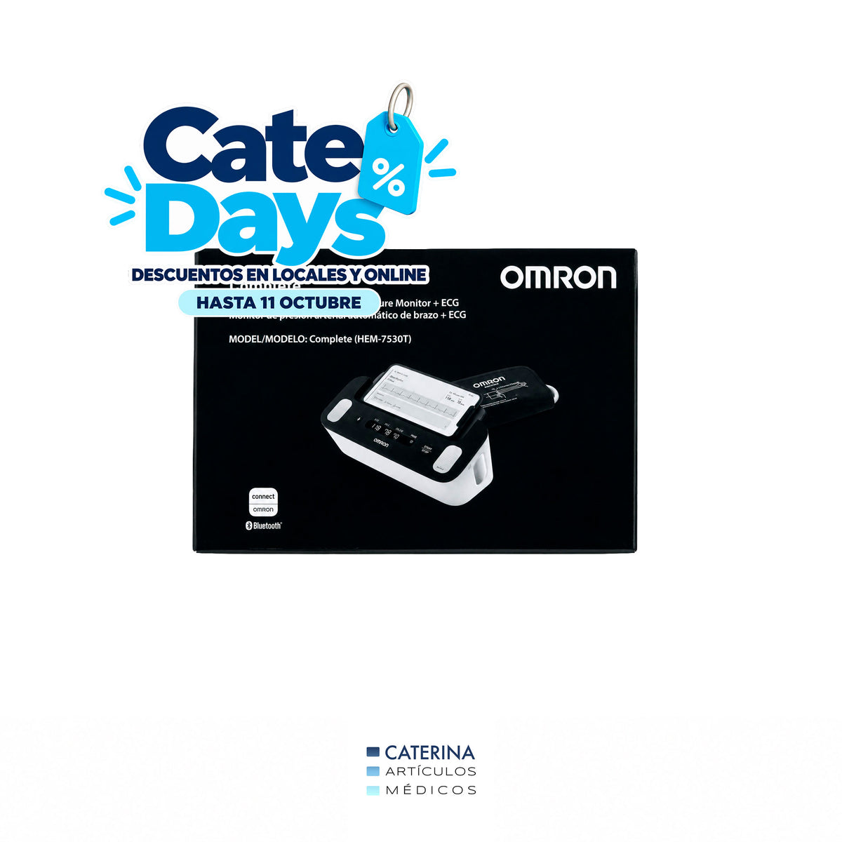 Aparato de presión Digital + ECG Omron Complete HEM-7530T - MARCA OMRON