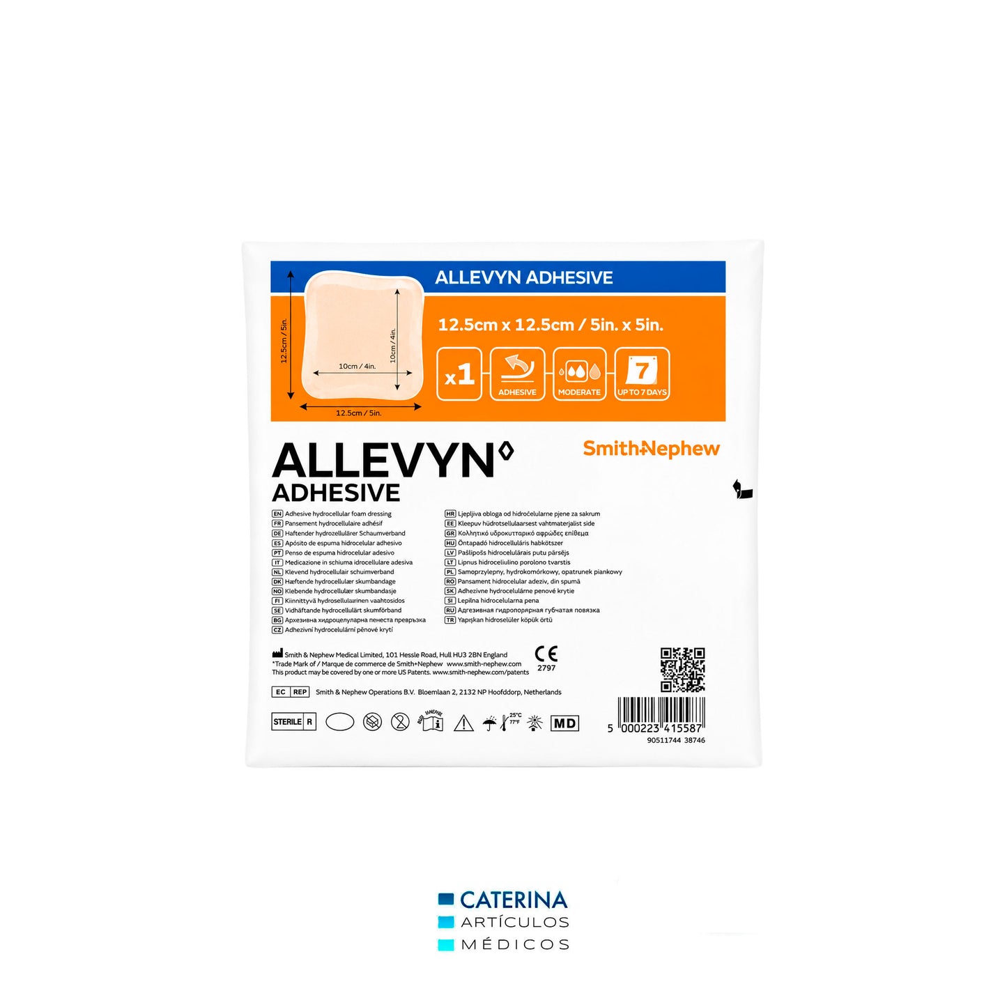 Allevyn Classic Adhesivo 12.5x12.5 cm - Smith & Nephew