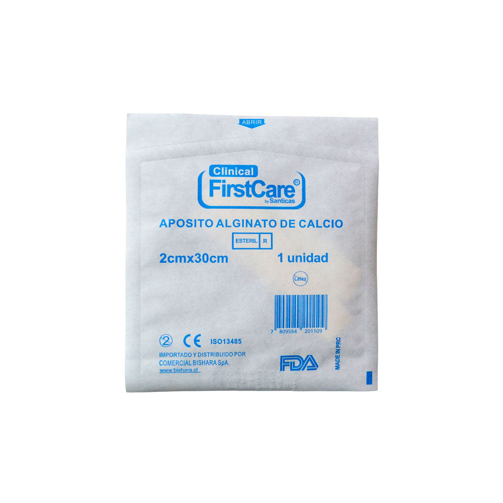 Alginato de Calcio con Plata en Mecha FirstCare