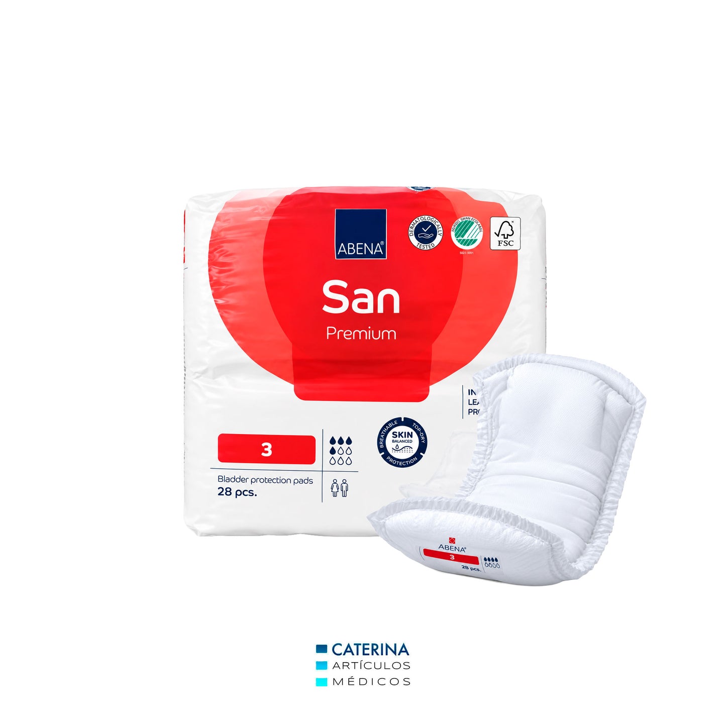 Aposito San Premium - 33 x 11 cm Absorción 500 ml Abena