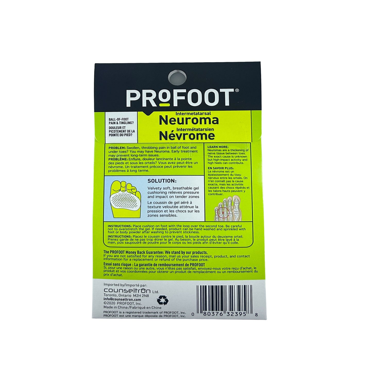 Cojín Metatarso Neuroma Plantar (Ref. 32395) - Profoot