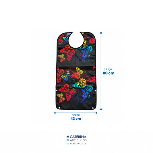 Babero Impermeable Adulto PVC Diseños 80 x 43 cm