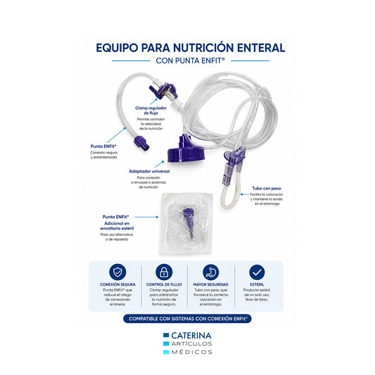 Bajada Alimentación enteral para Bomba Alimentación Freego - Abbott