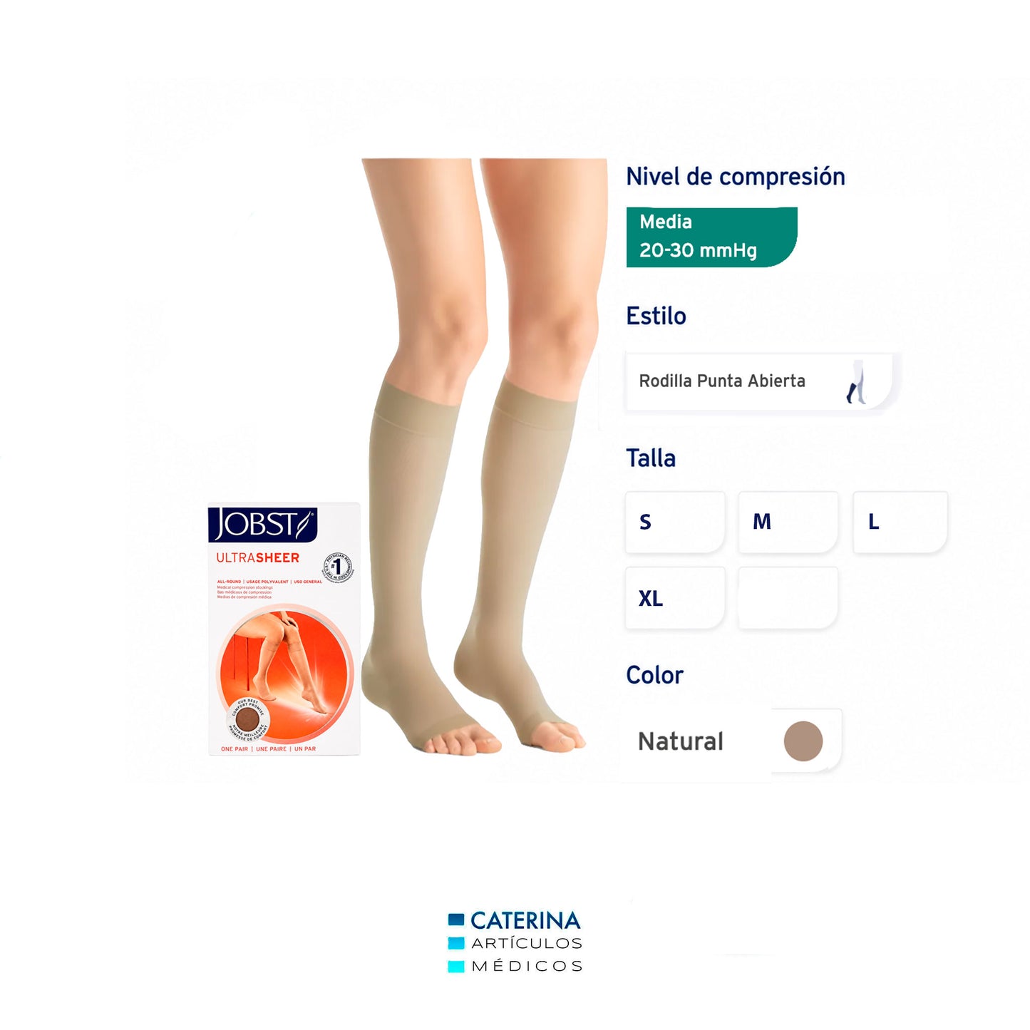 Calcetines de Compresión sin punta - mujer - 20/30  mmHg – JOBST