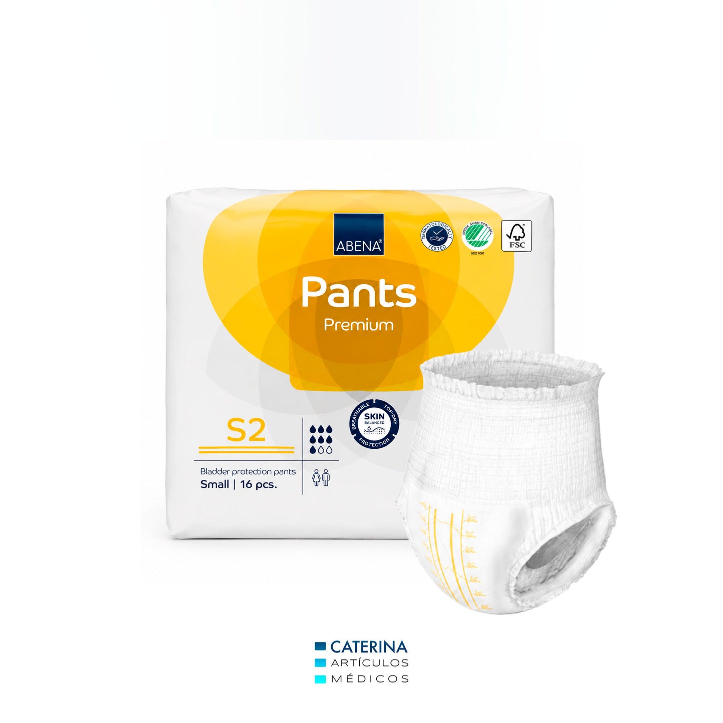 Calzón Pañal Pants unisex Premium  talla S - Abena
