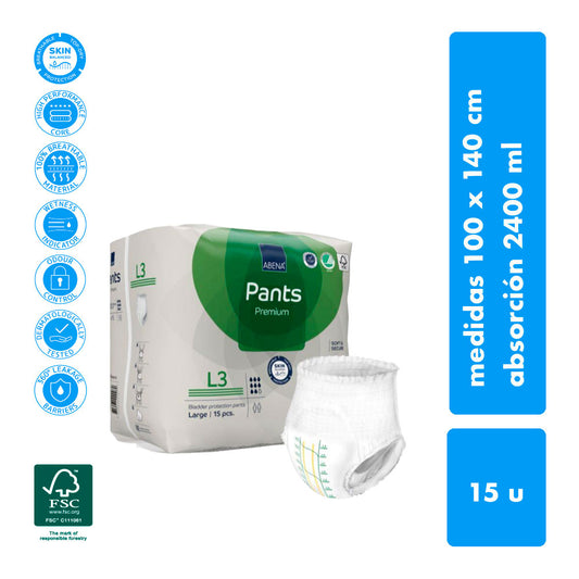 Calzón Pañal Pants Premium talla L - Abena