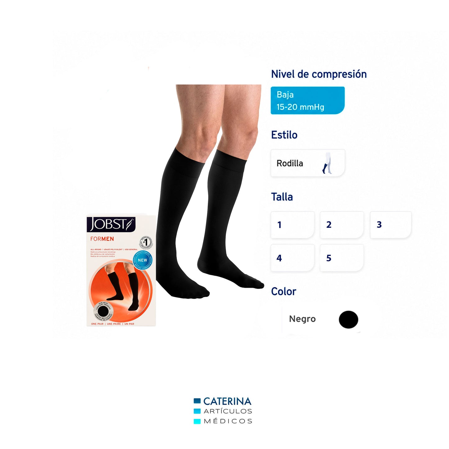 Calcetines de Compresión - hombre - 15–20 mmHg – JOBST