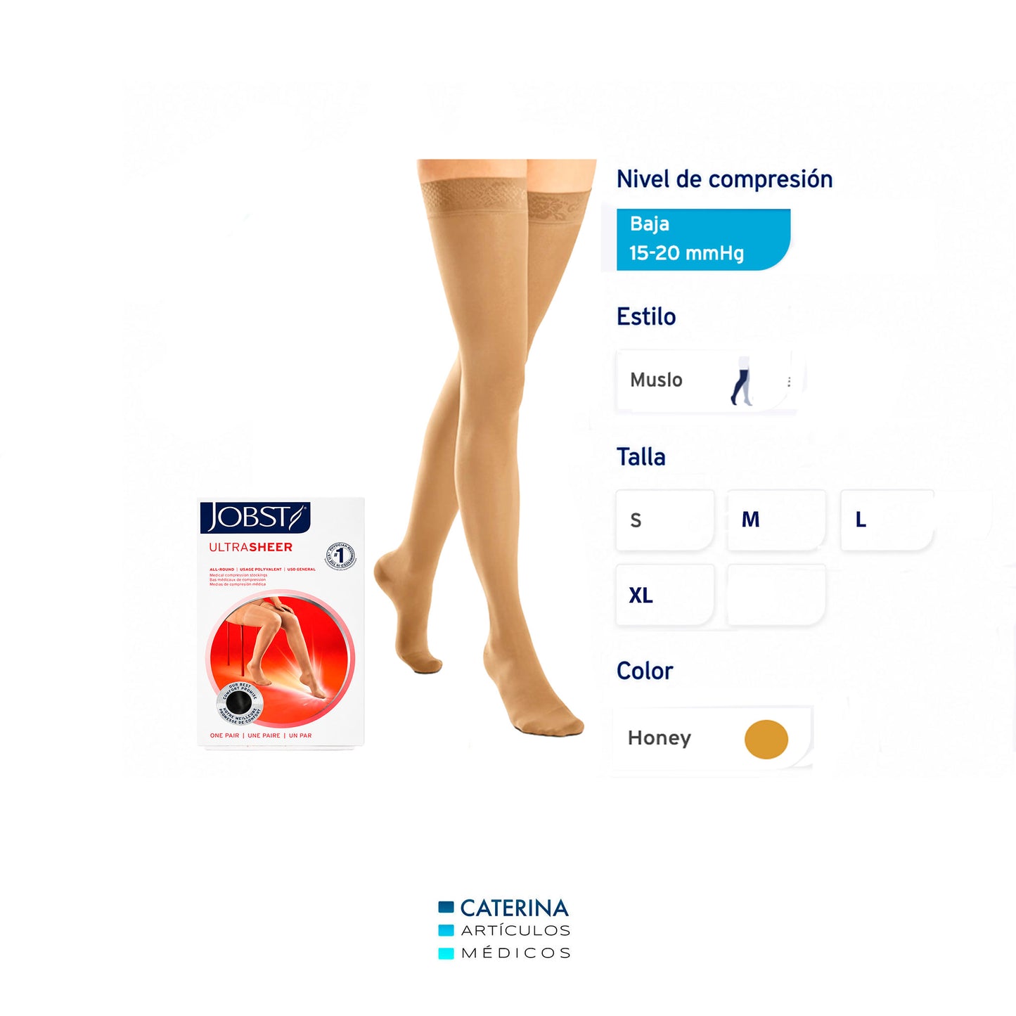 Medias de Compresión - mujer - 15 - 20 mmHg – JOBST