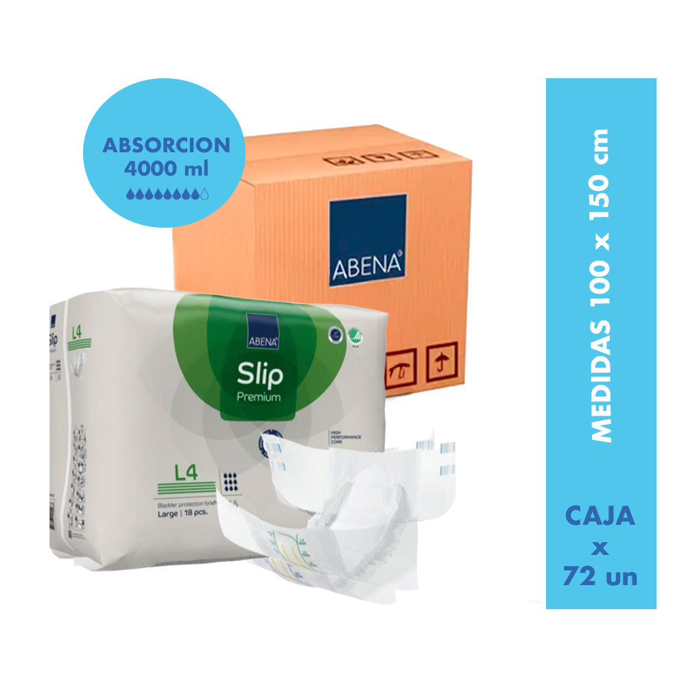 Pañal Slip Premium (Caja) Talla L4 - ABENA