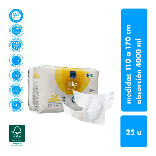 Pañal Slip Premium Talla S4 - ABENA