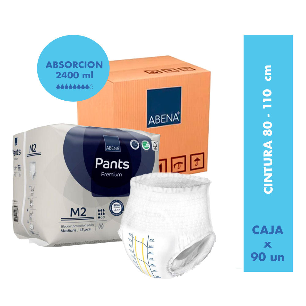 Calzón Pañal Pants Premium (Caja) Talla M3 - ABENA