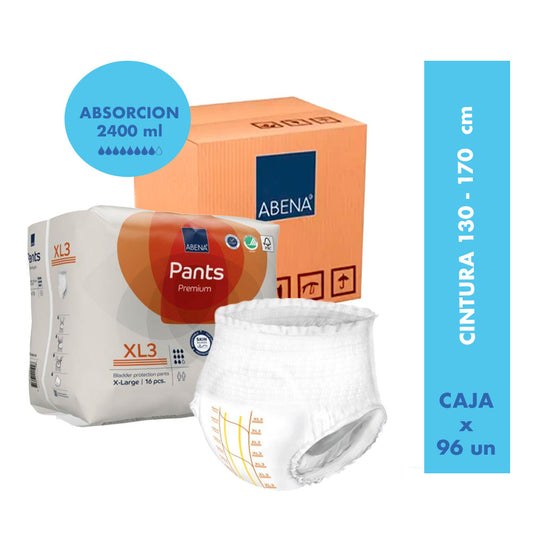 Calzón Pañal Pants Premium (Caja) Talla XL3 - ABENA