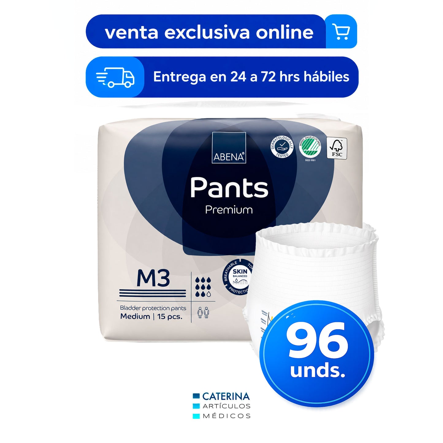 Calzón Pañal Pants Premium talla M - Abena
