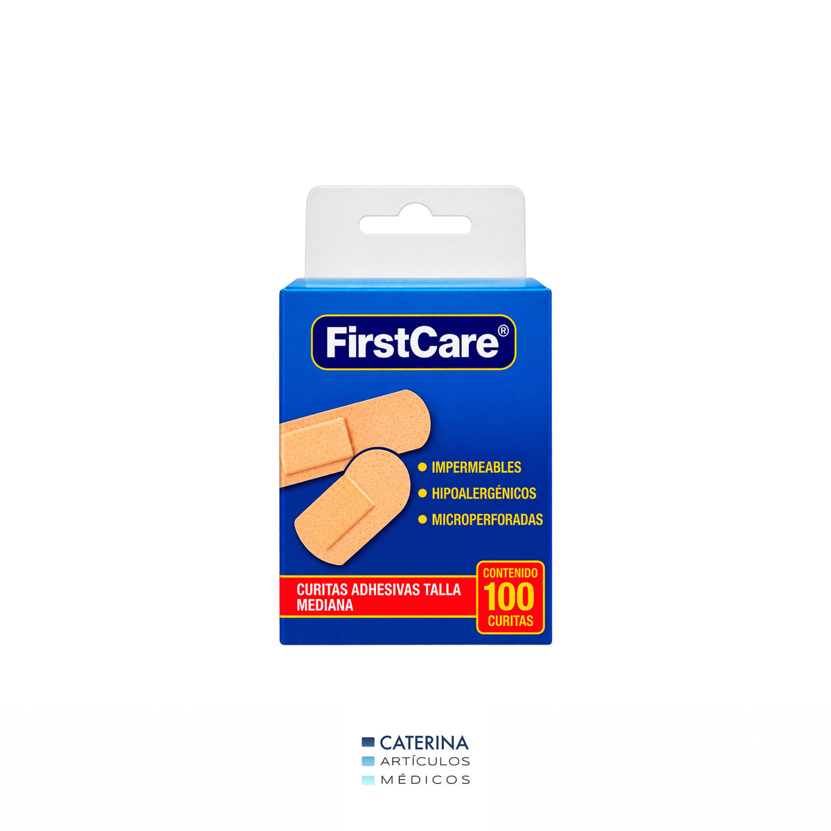 Parche Curita Rectangular 100 u. - MARCA FIRST CARE