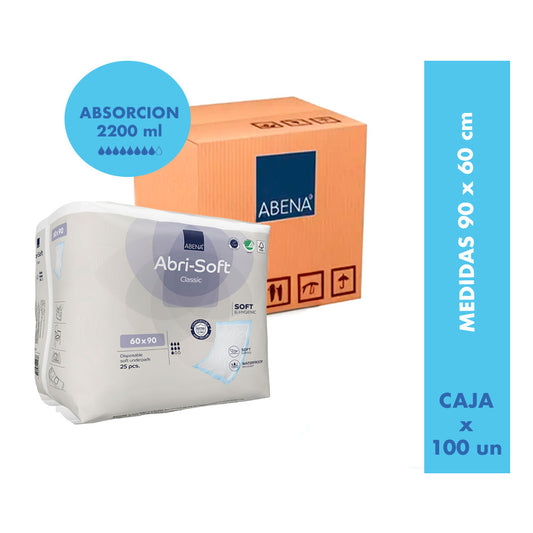 Sabanilla Desechable Abrisoft 60x90cm (Caja) - Abena