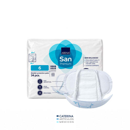 Aposito San Premium 6  63 x 30 cm  Absorción 1600 ml Abena