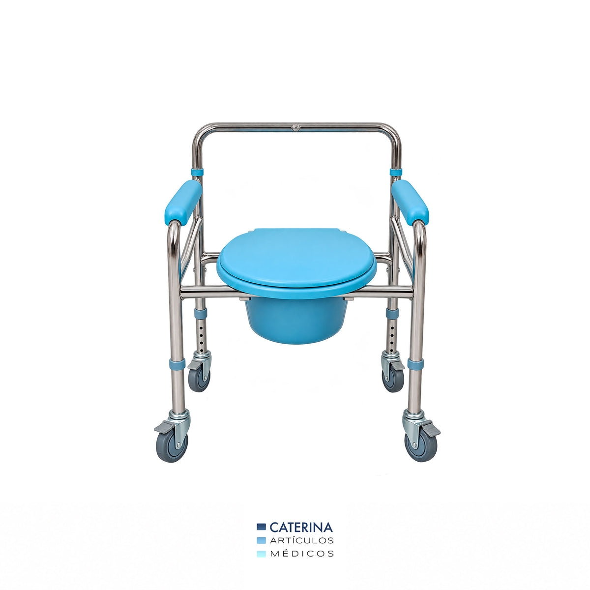 Silla WC Plegable con Ruedas