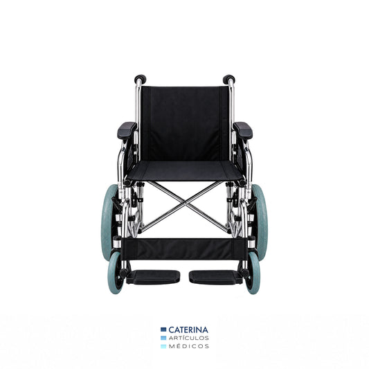 Silla de Ruedas Geriátrica Cromada