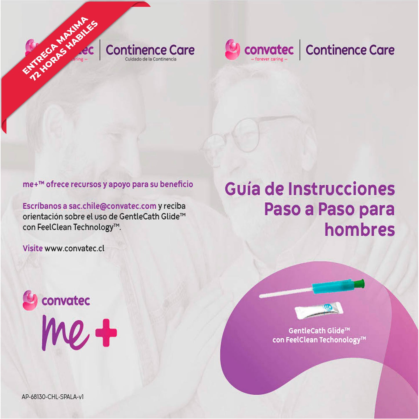 Sonda Nelaton Hidrofílica GentleCath Glide Hombre – ConvaTec