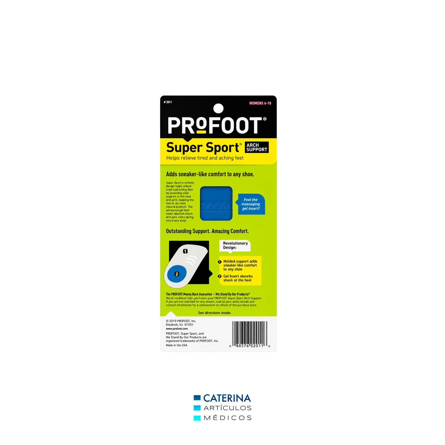 Talonera gel mujer soporte arco para pies