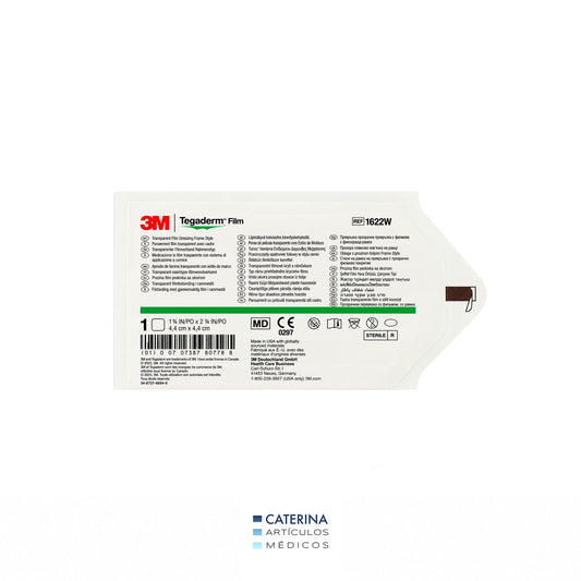 Tegaderm film apósito transparente Impermeable  4 x 4 cm REF 1622W  3M