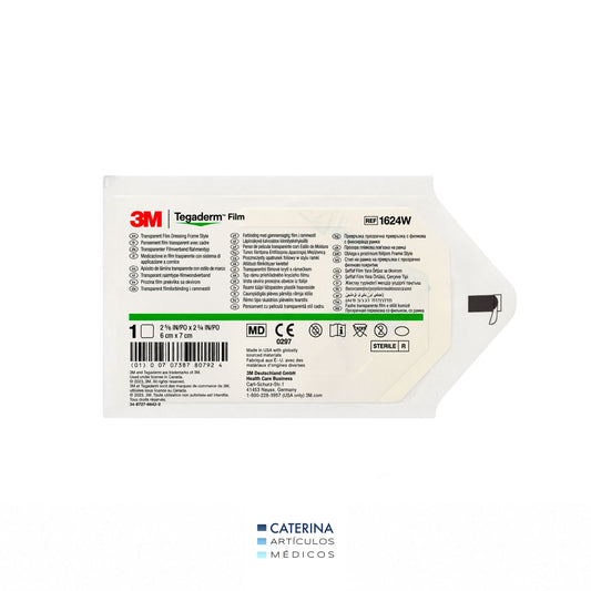 Tegaderm film apósito transparente Impermeable  6x7  cm cm REF 1624W - 3M