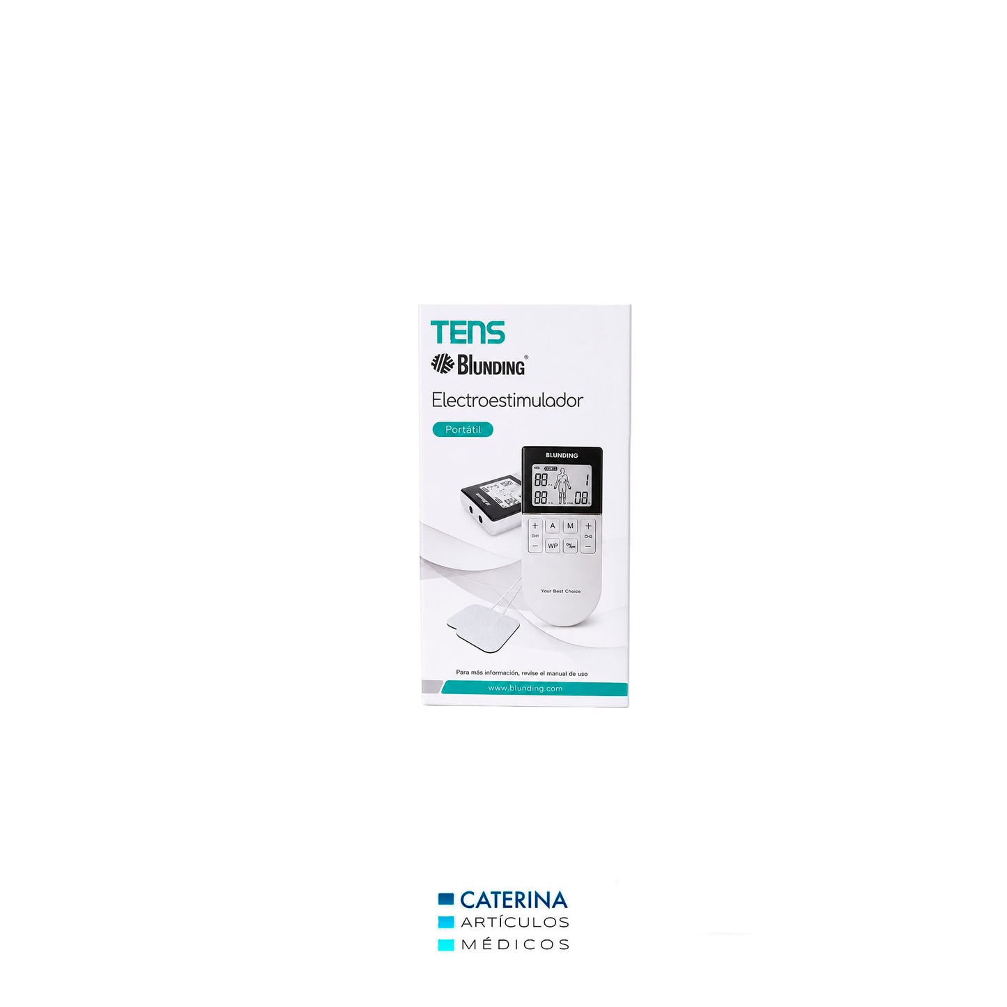 TENS EMS Electroestimulador  BEQ-18 2 Canales - Blunding