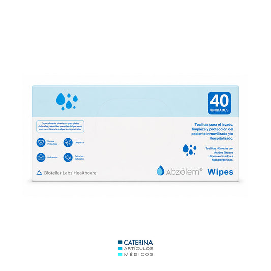 Toallas Húmedas con Abzolem Wiper 20x30 cm (40 unds)